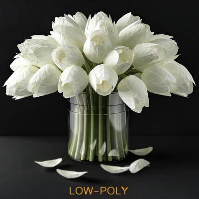 现代玻璃花瓶花艺